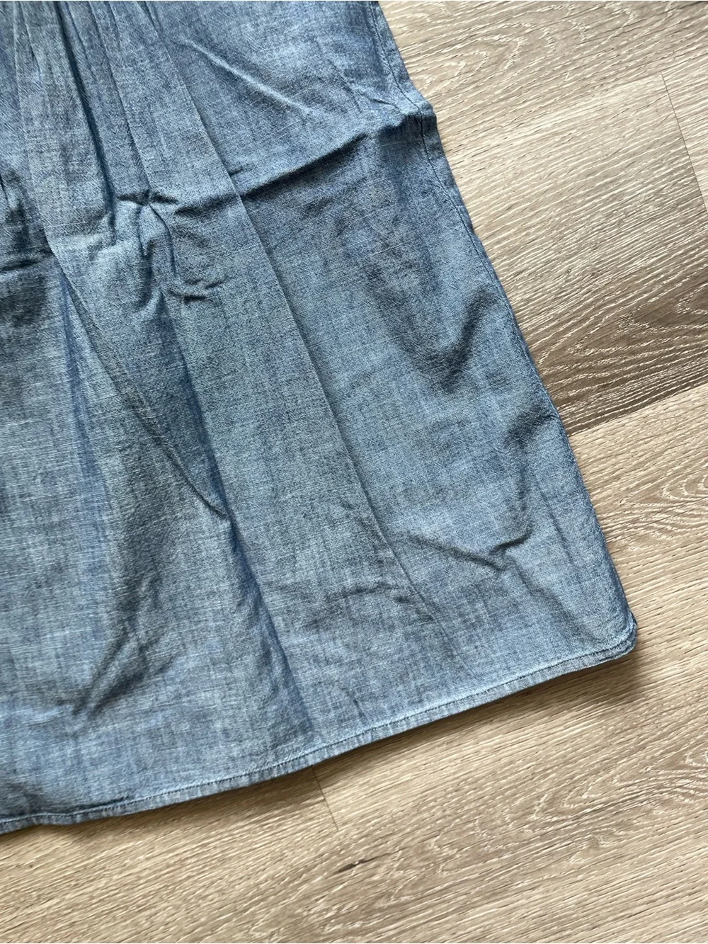 Old Navy Sleeveless Chambray Embroidered Shift Dress - Blue